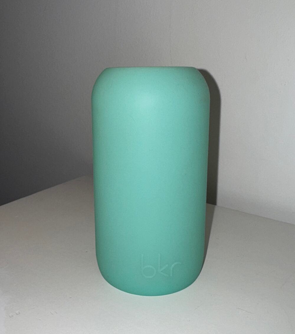BKR Teal Little Water Bottle Jules Sleeve Silicone BPA-Free Dishwasher Safe
